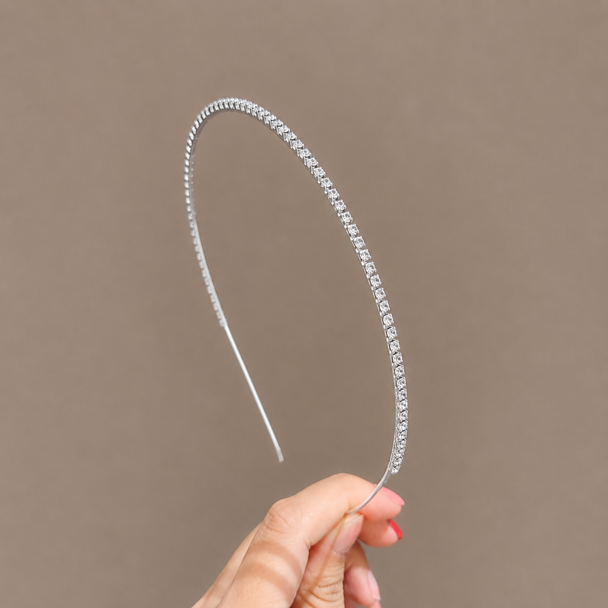 Diamond metal hair band
