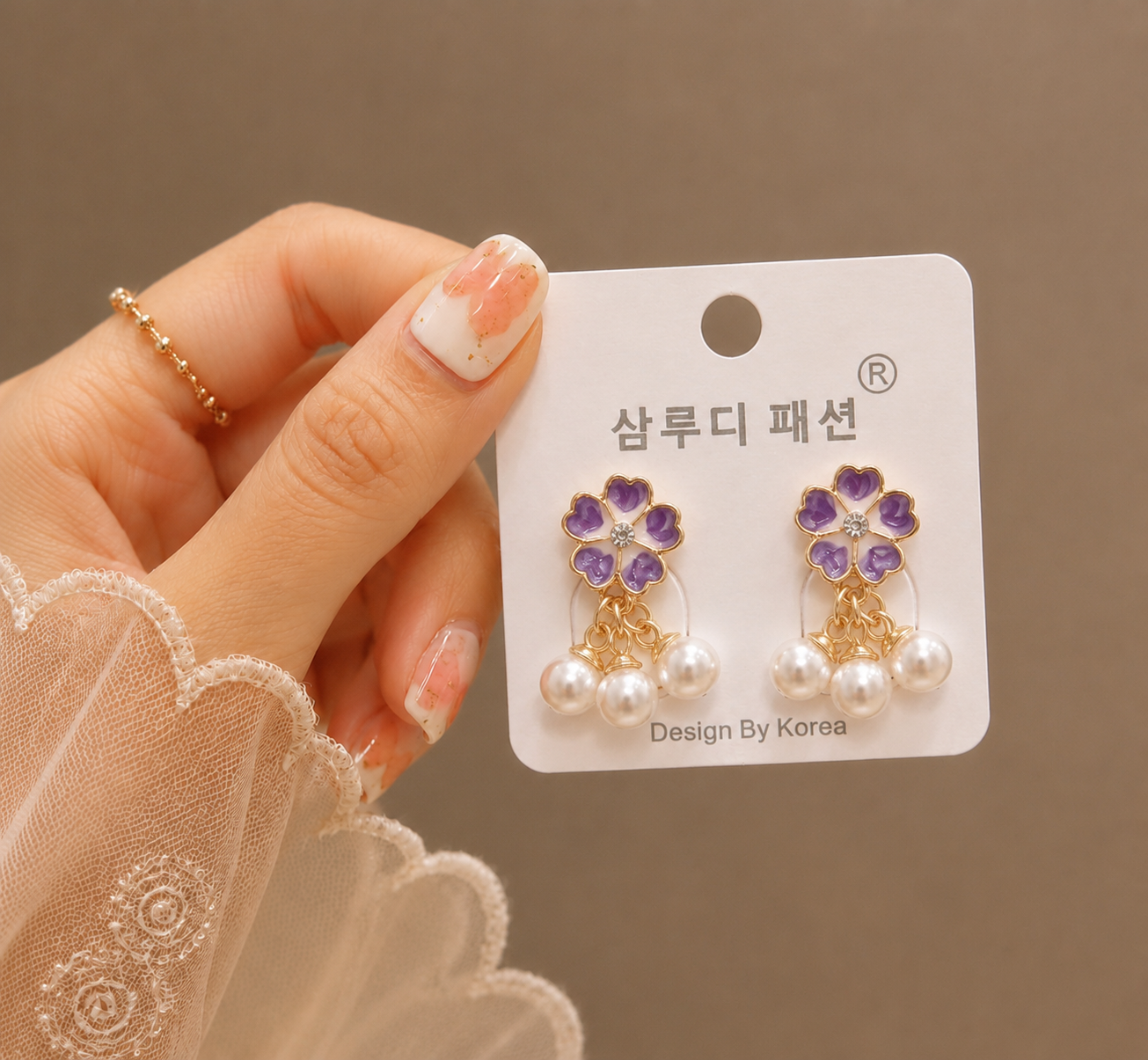 Korean Design Cute Small Flower Earring