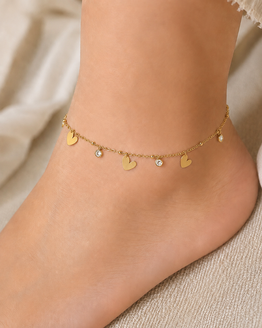 Anti Tarnish One Side Wear Anklet