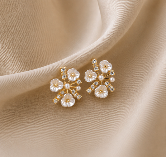 Korean Stylish White Earring