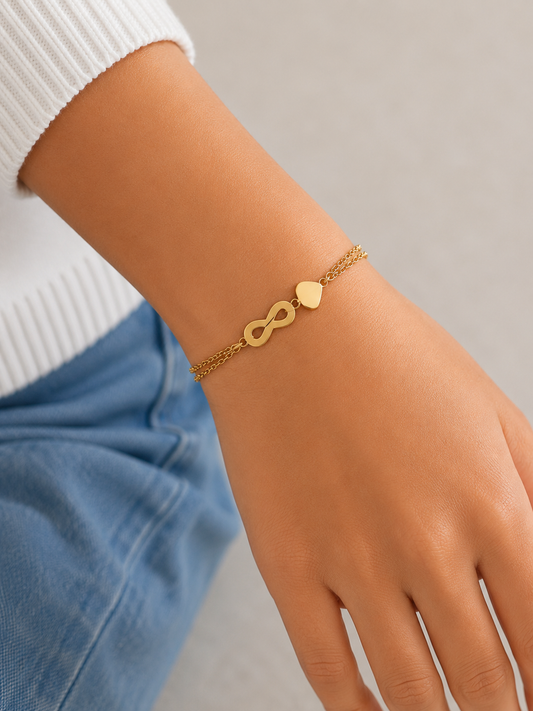 Anti tarnish chain bracelet