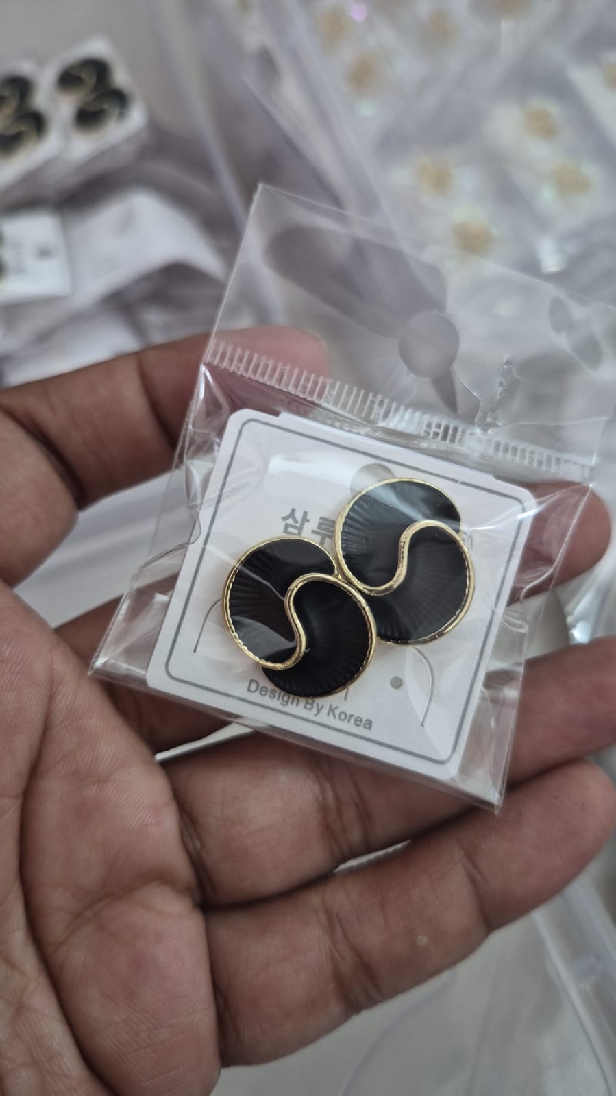 Fashion Earings Gold Plated Stud  Earrings For Womens Girls