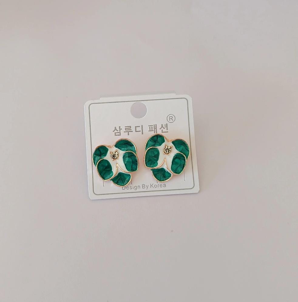 Korean Leaf Design Earring