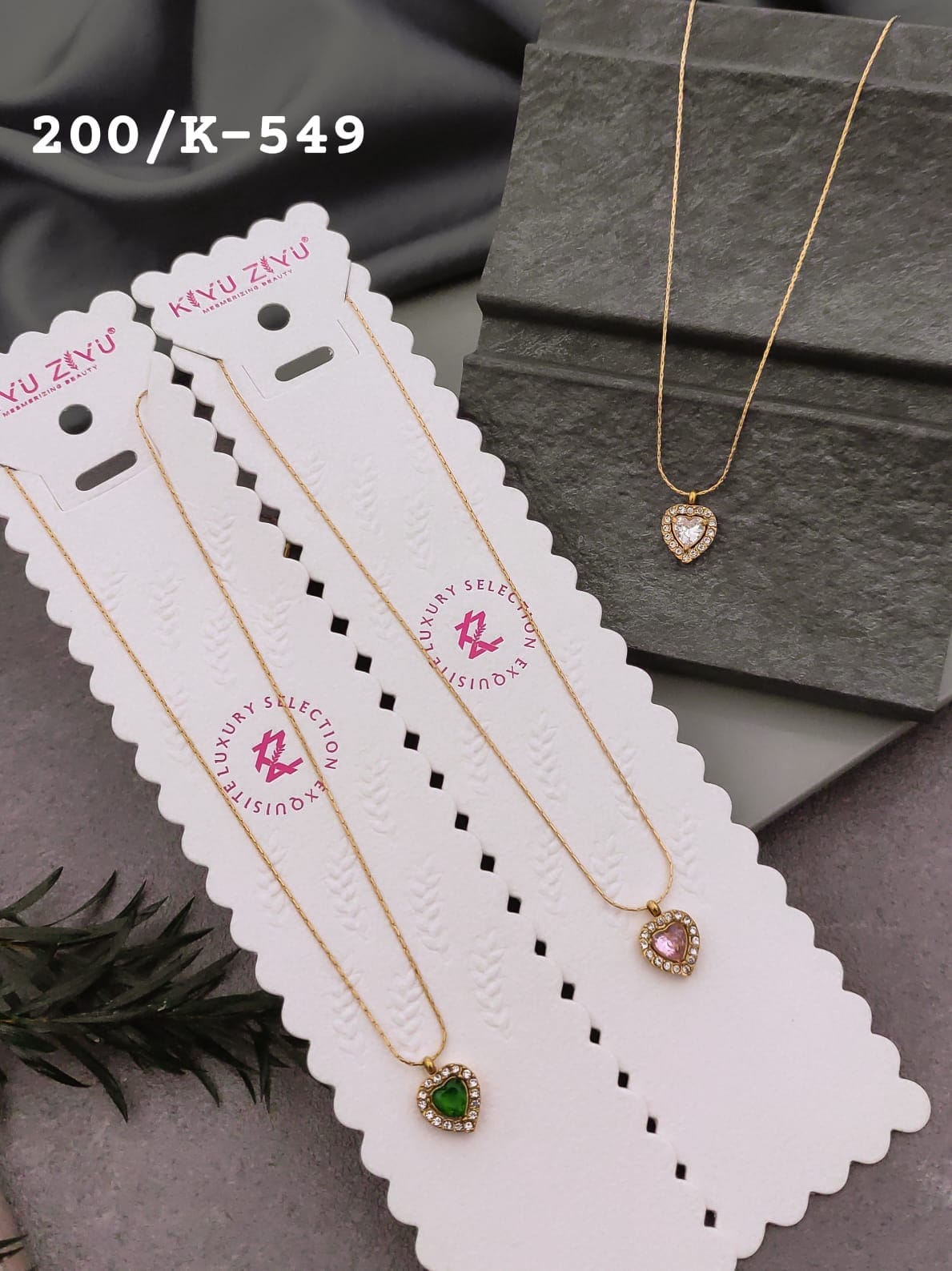 Elegant  Heart Solitaire Pendant Necklace