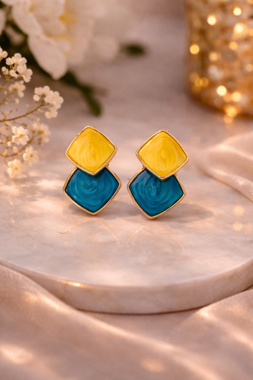 Rhombus shape Geometric earrings
