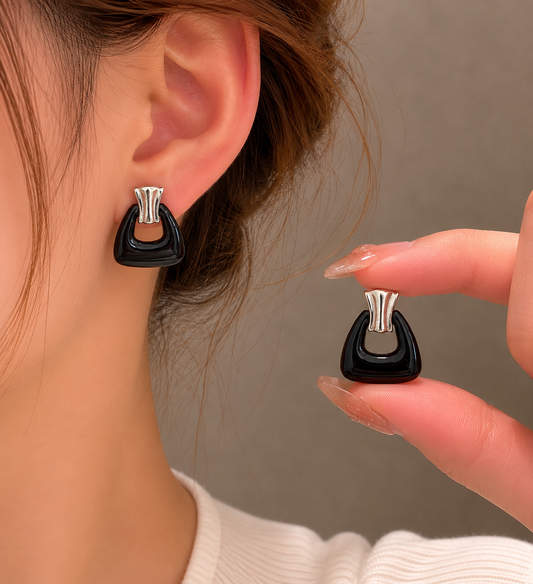 Korean triangle shape earring