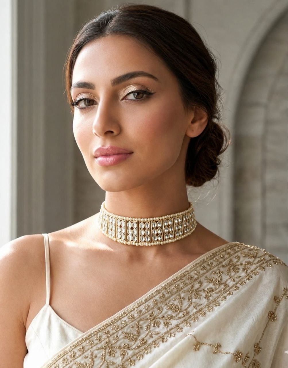 Kundan choker nacklace