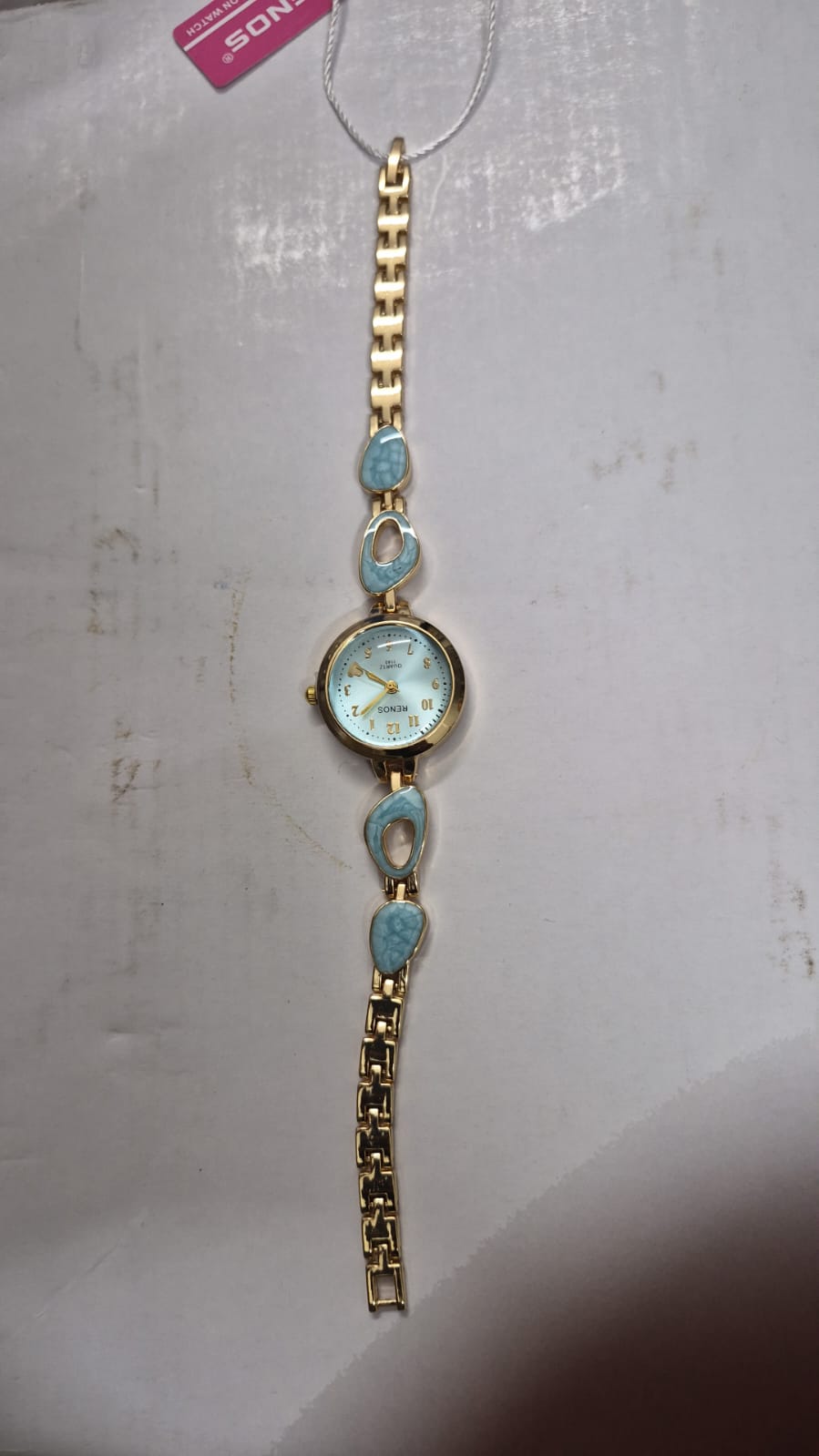 Anti tarnished blue colour watch
