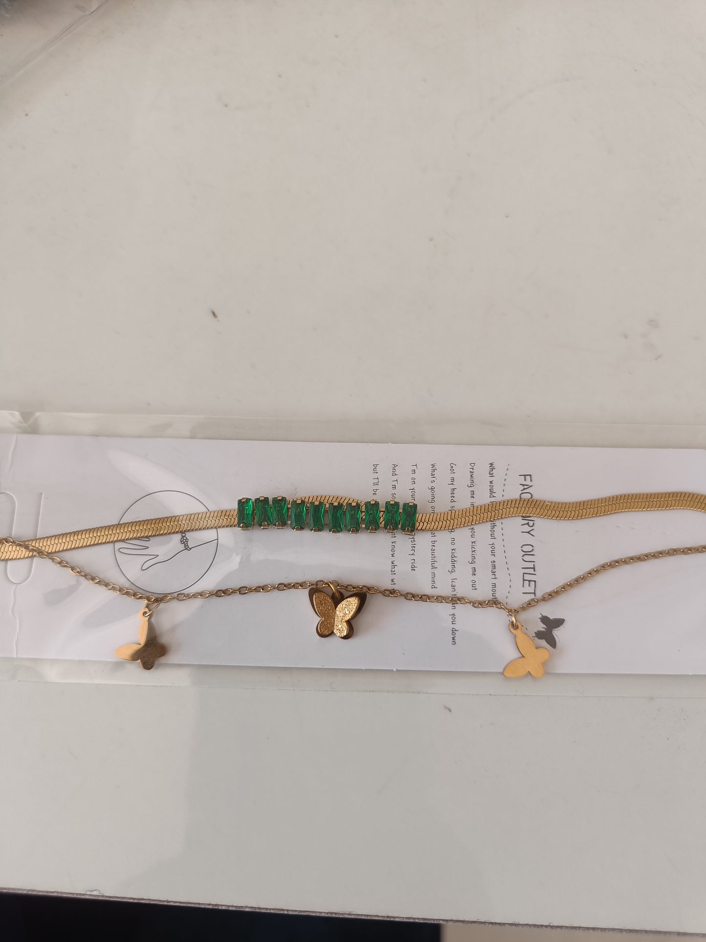 Anti tarnished tennis chain bracelet