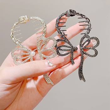 Crystal Butterfly Vine Hair Clutcher