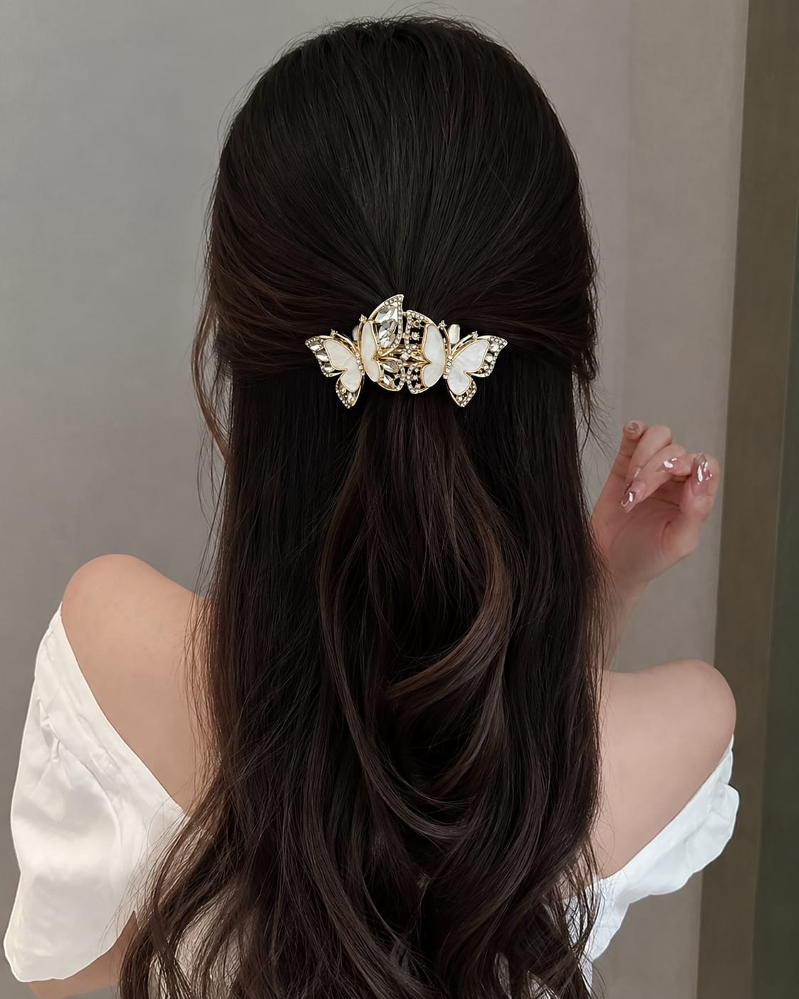 Korean Metal french style hair clutcher