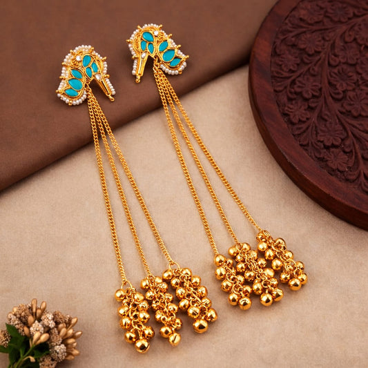 Traditional kashmiri earring set for party, wedding and festival