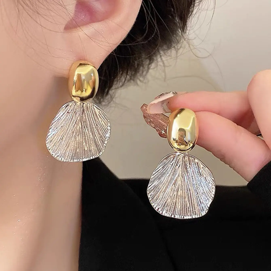 Korean silver drop earring