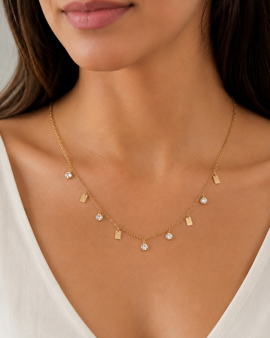 Anti Tarnish Charm Tanmaniya Necklace