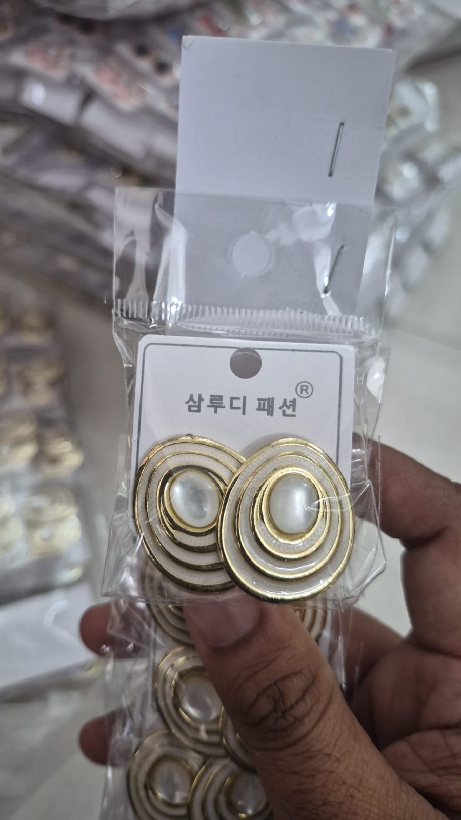 Spiral Pearl Stud Earrings