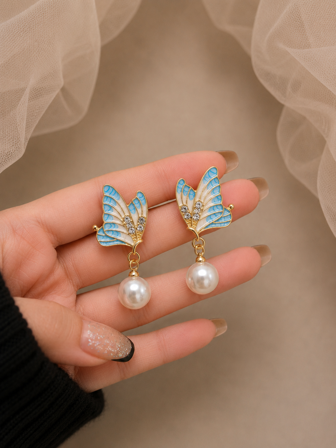 Korean Design cute Butterfly Earring