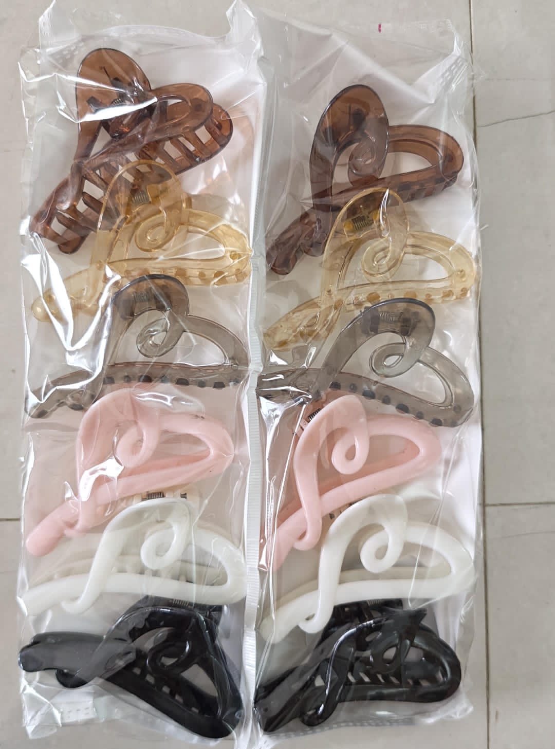 Swirl Design Hair Clutcher – Set of 12