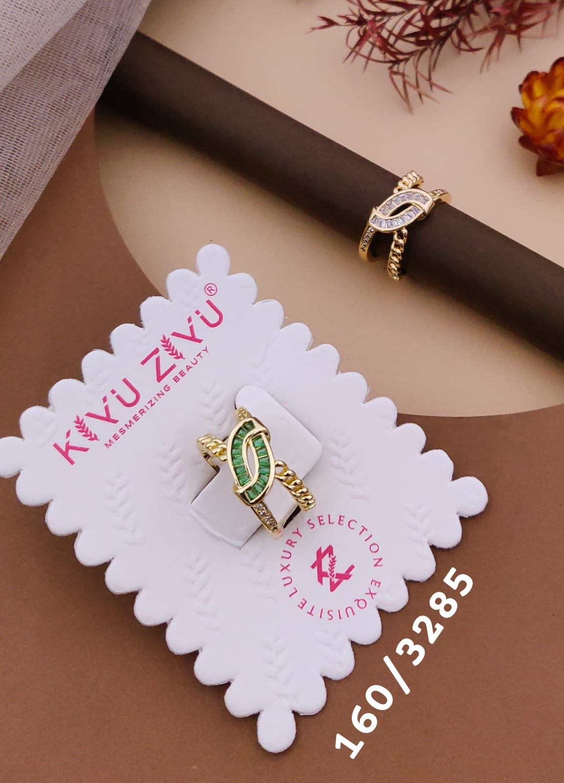 Kiyu ziyu anti tarnished adjustable ring