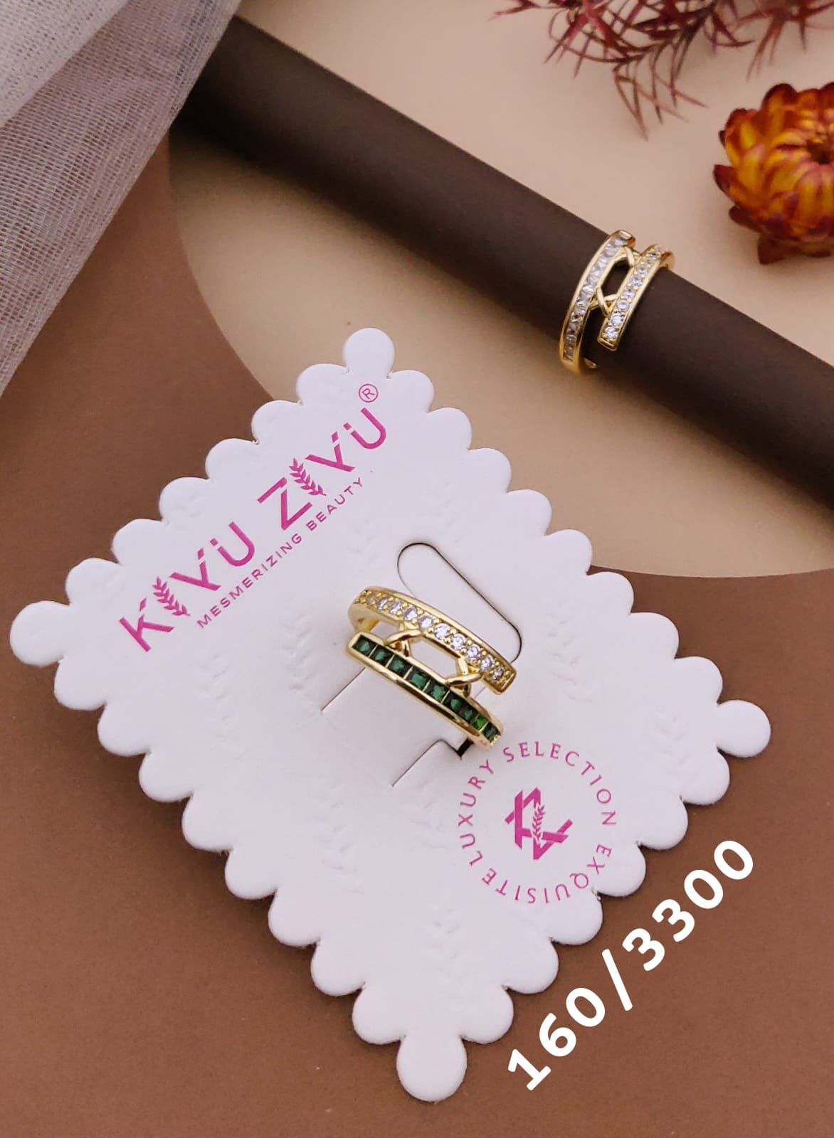Kiyu ziyu anti tarnished adjustable ring