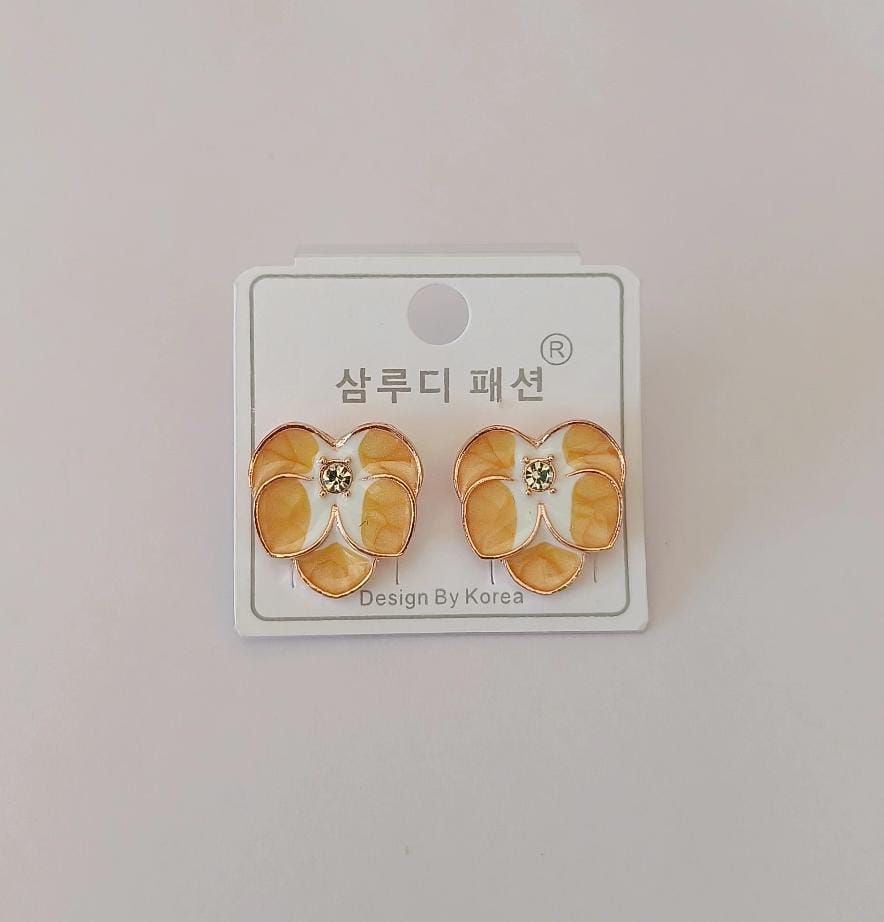 Korean Leaf Design Earring